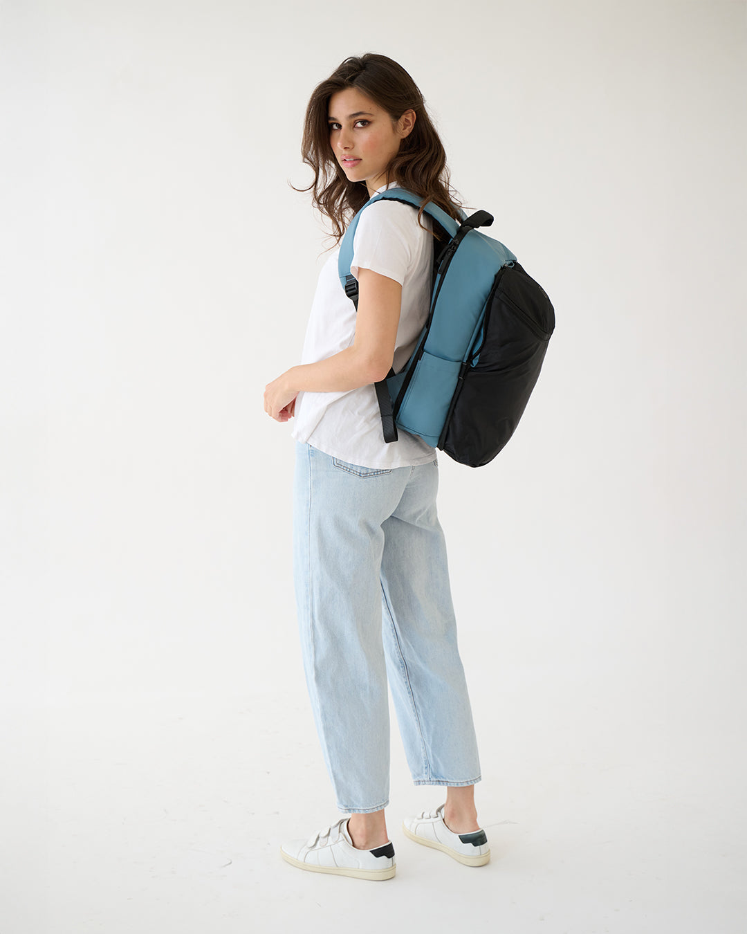 MiaMily Expandable Backpack in use