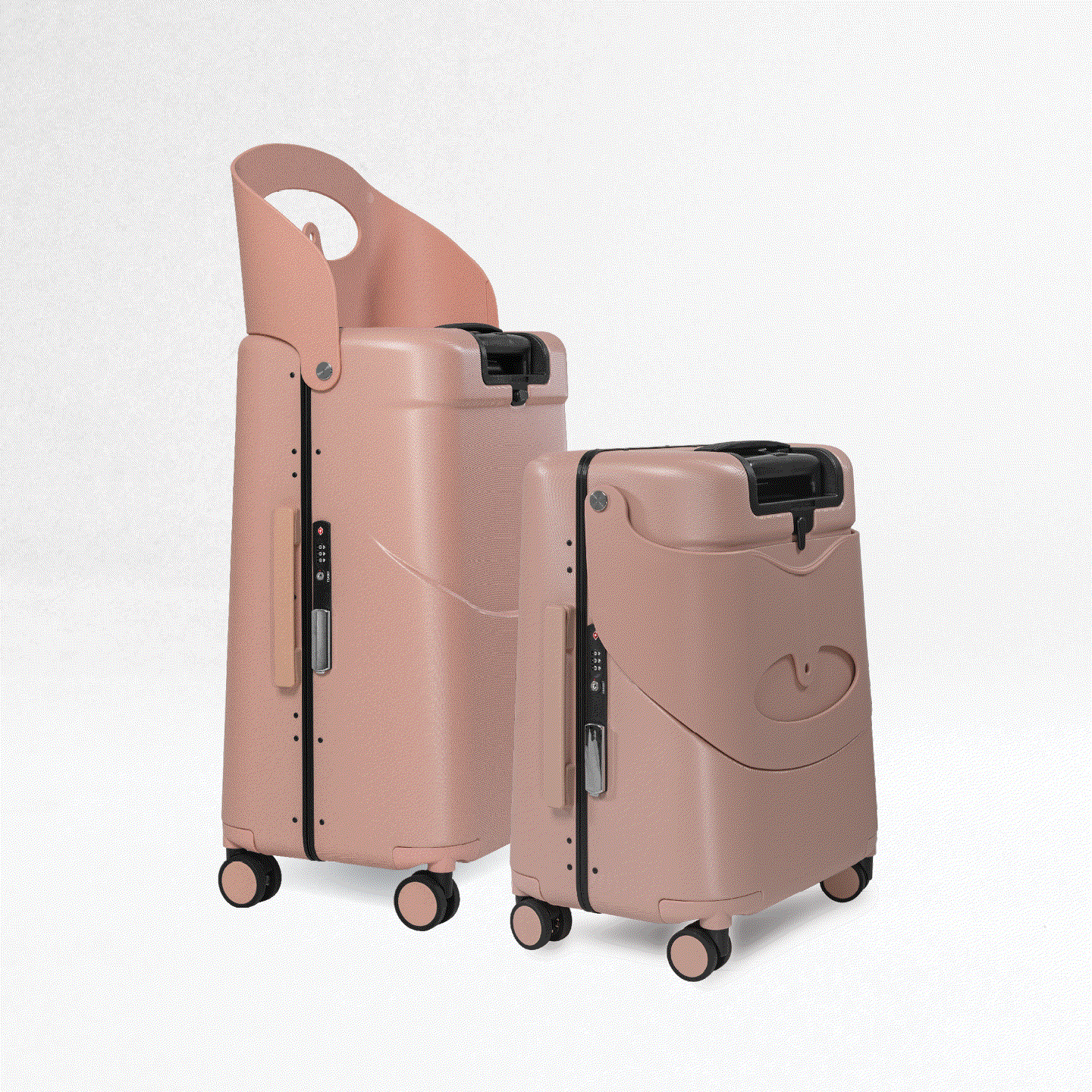 Dusty Pink Luggage Set Carry On Check In Set – MiaMily