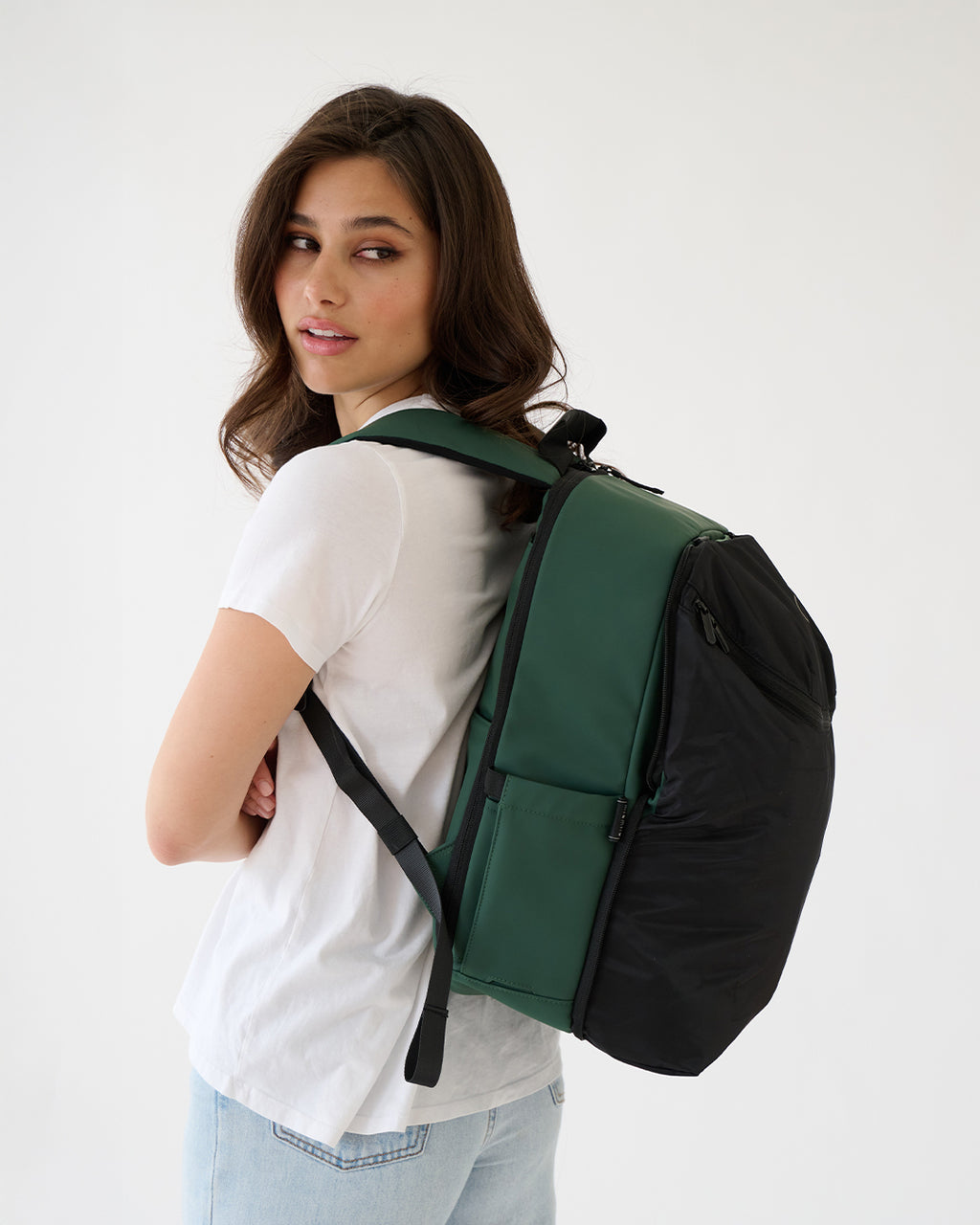 Expandable Backpack - Forest Green