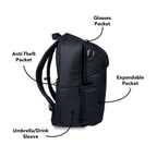 Expandable Backpack - Midnight Black