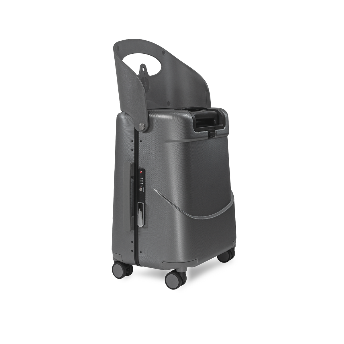 MiaMily Carry On - Charcoal Grey with the seat up