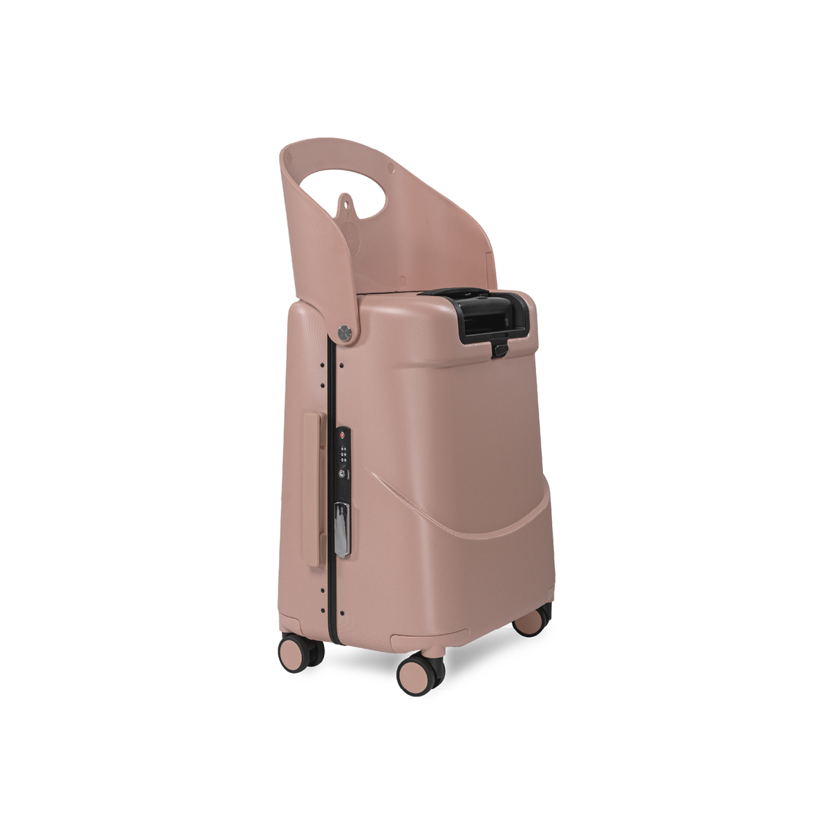 MiaMily Carry On - Dusty Pink with the seat up