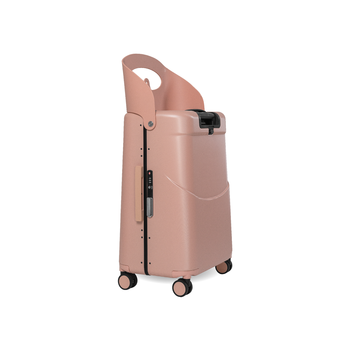 MiaMily Check In - Dusty Pink with the seat up